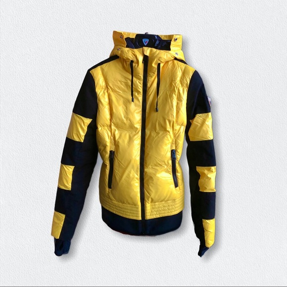 Rossignol JCC W Kaissy yellow puffer ski jacket S - Picture 4 of 6